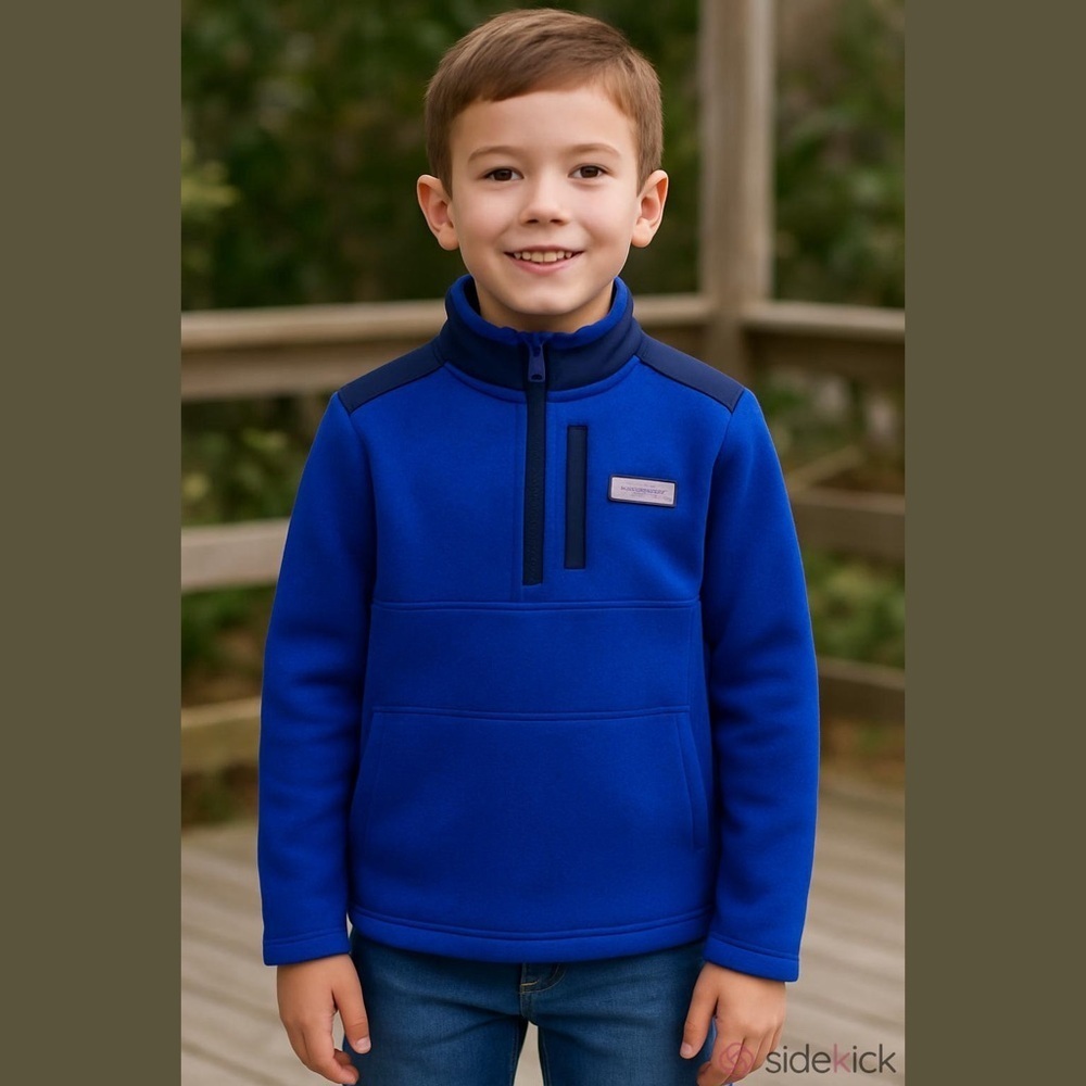 Vineyard Vines boys Sweater Fleece 1/2 Zip Shep